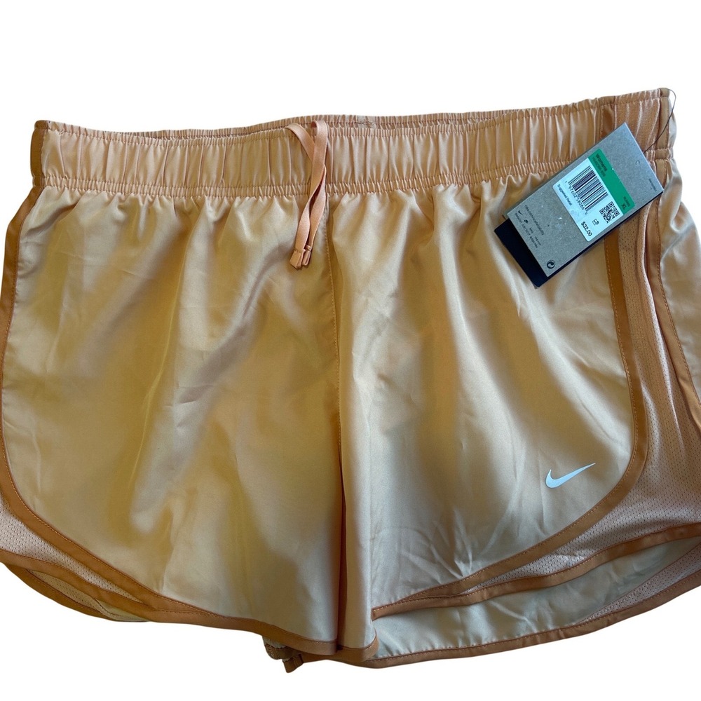 Nike Tempo Dri-FIT Running Shorts Womens XL Peach Apricot Agate 3 Inch 831558-80